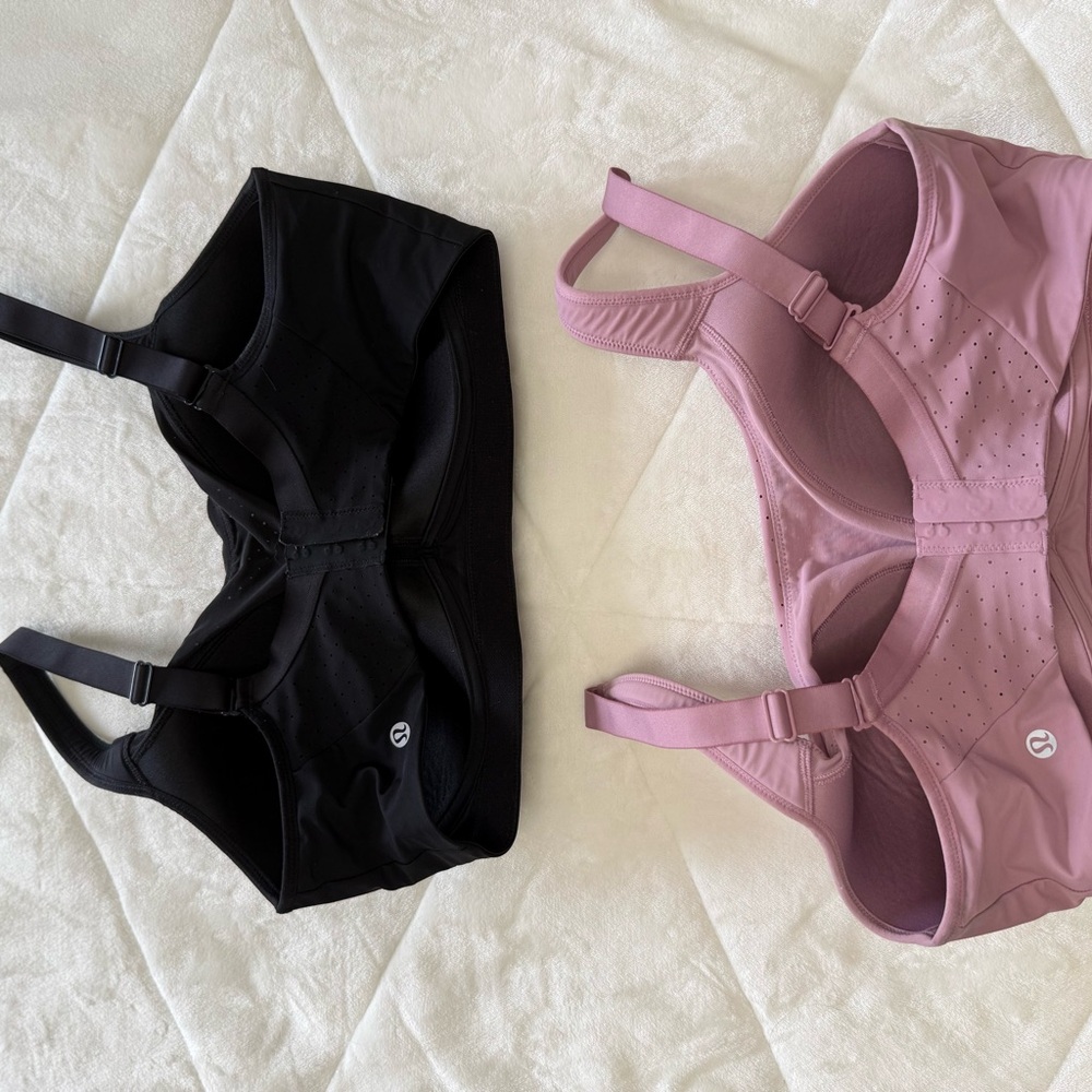 lululemon athletica Black and Pink Bras